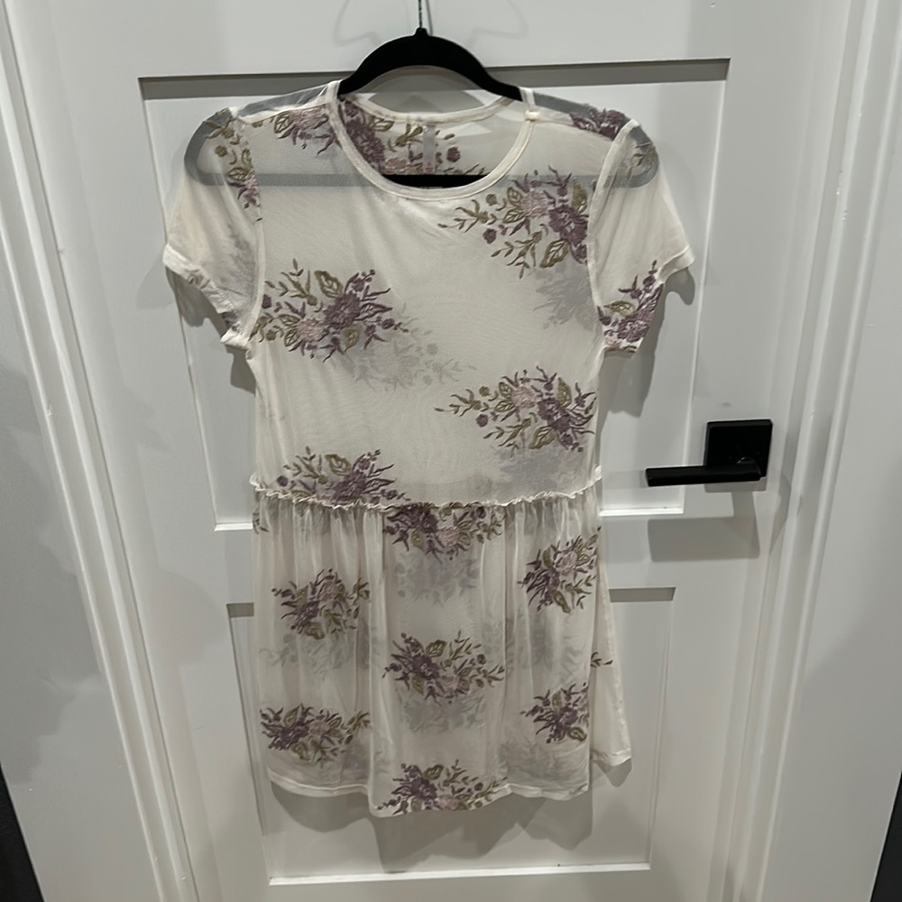 Sheer Floral Dress